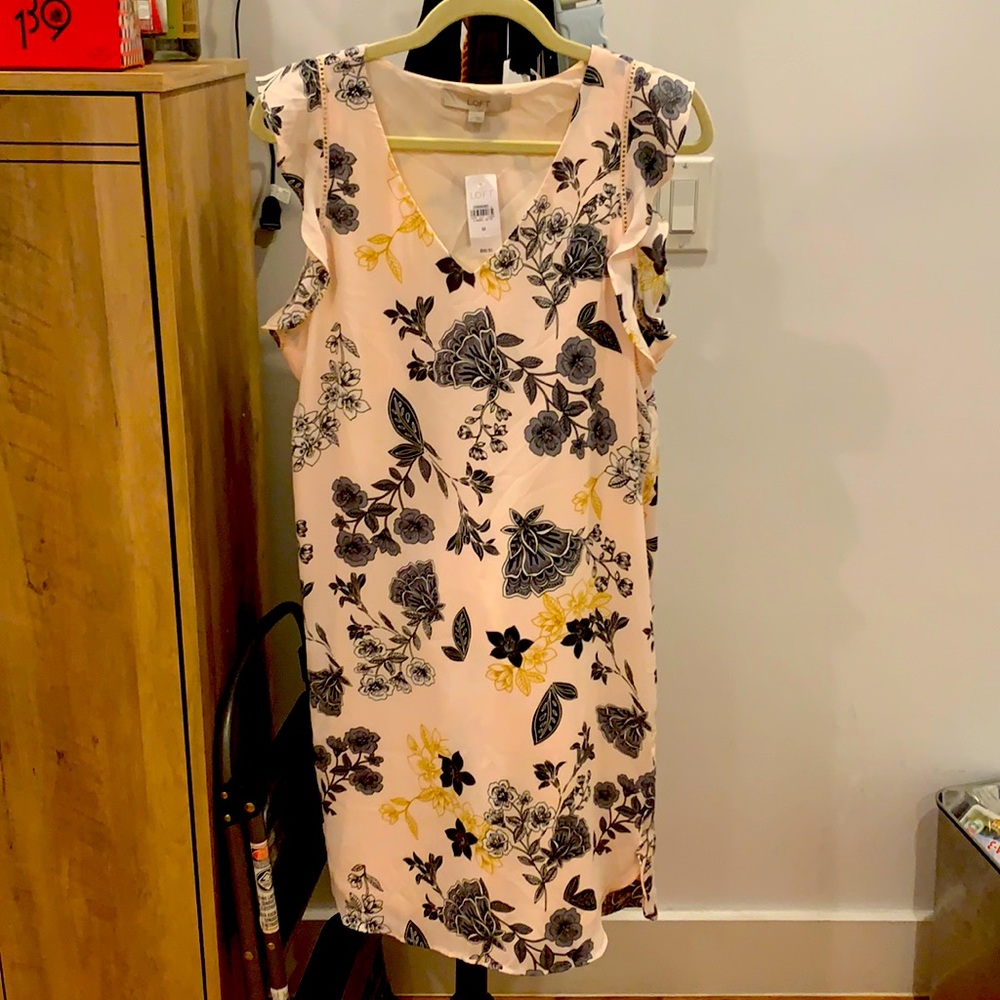 Pink floral Loft dress